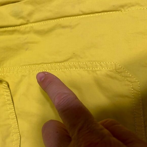 Eileen Fisher Anorak Windbreaker High Collar Rain Jacket Yellow Large 319.00 - Picture 7 of 14